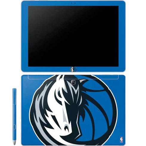 NBA Dallas Mavericks Large Logo Galaxy Book 12in Skin